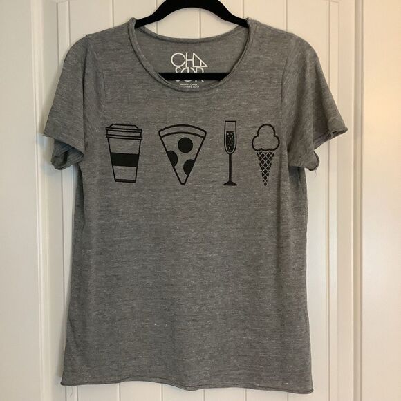 Chaser Treat Your Self ☕️, 🍕, 🥂, and 🍦T shirt. ❤️ - Picture 1 of 2